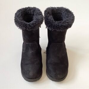 Cat & Jack Black Faux Fur Boots